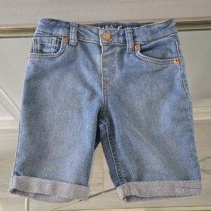 Blue Denim Kids Shorts